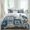 Beige, variant on Starfish Coastal Set of 4 Bedding Quilt Covers, Blue Shell Crab Nautical Summer Beach Ocean 4-Piece Bed Sheet Set with Extra Soft Bed Sheets Quilt Cover Pillowcase, Queen