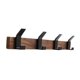 thumbnail image 2 of Gancho de pared para abrigos Gancho de pared para abrigos Soporte de almacenamiento Gancho de madera para ropa Percha de pared de madera para Cuatro ganchos, 2 of 9