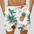 thumbnail image 2 of ZCFZJW Men's Swim Trunks Board Shorts Lightweight Quick Dry Summer Beach Shorts with Pockets Trendy Tropical Hawaiian Swimsuit Swimwear for Men - No Liner Multicolor#04 L, 2 of 5