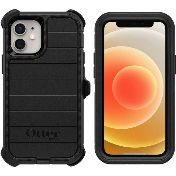 OtterBox Kickstand Rugged Cell Phone Case with Belt-clip holster for Apple iPhone 13 mini, Black