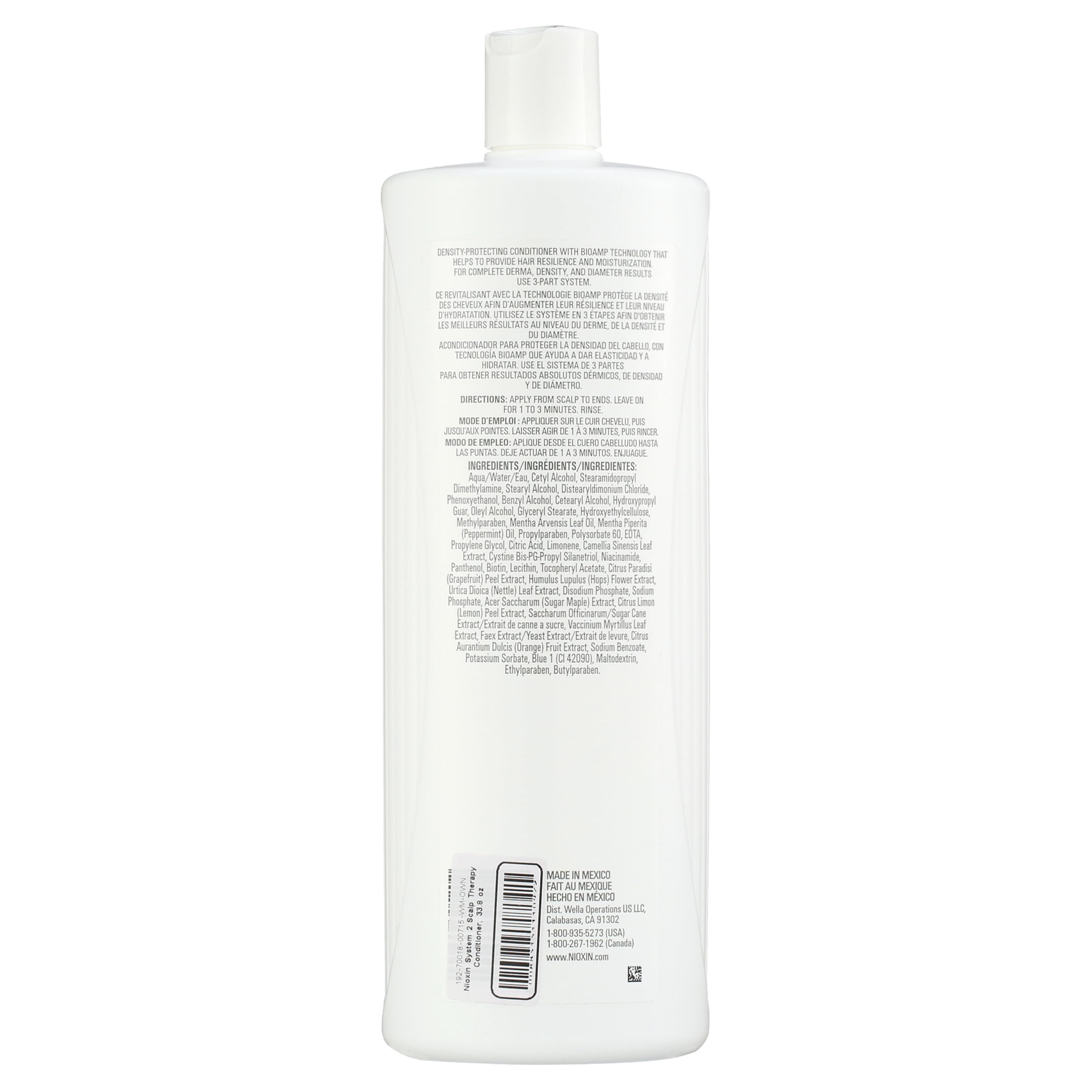 Nioxin Scalp Therapy, System 2 (Noticeably Thinning ) Conditioner, 33.8 Ounce