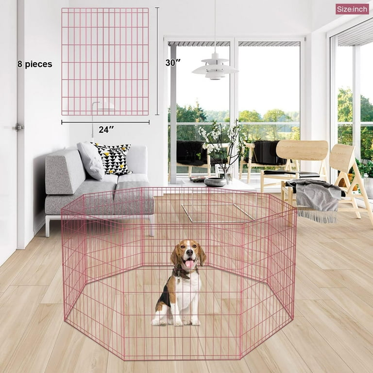 Pink top dog playpen