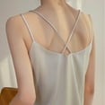 thumbnail image 4 of WCMZJ Womens Silk Satin Tank Tops Cowl Neck Camisole Spaghetti Strap Top Summer Basic Blouse Gray M, 4 of 4