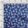 thumbnail image 2 of oneOone Cotton Poplin Medium Blue Fabric Kids Floral Quilting Supplies Print Sewing Fabric By The Yard 42 Inch Wide, 2 of 4