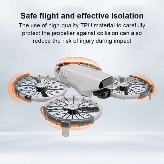 Impact-Resistant Propeller Guard for DJI Flip Drone, Anti-Collision Bumper Protector Ring, High-Performance Safety Accessories for UAV Protection