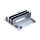 thumbnail image 2 of Soporte de portátil portátil vertical soporte para portátiles ahorro de espacio de guardería ajustable organizador estable de escritorio de escritorio Ranura doble argent, 2 of 10