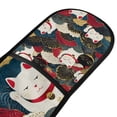 thumbnail image 4 of Yayeee Double Oven Mitt Kitchen Heat Resistant Baking 35" x7" Quilted Glove, White Lucky Cat, 4 of 6