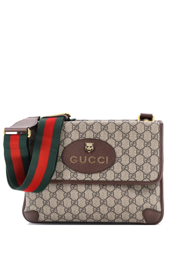 Pre-Owned Neo Vintage Flap Messenger GG Coated Canvas Medium By Rebag