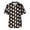 Dark Gray, variant on Men V Neck Short Sleeve Scrub Top with Halloween Themed Pumpkin and Spider Web Print Chest Pocket Comfortable Fit