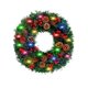 thumbnail image 5 of Artificial Christmas Wreath With Pinecone Red Berries Led Light Garland For Front Door Wall Farmhouse Decor Outdoor Indoor Party Supplies, 5 of 5