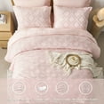 thumbnail image 2 of Davulos Queen Comforter Set 7 Pieces Pink Queen Bedding Set for All Seasons Bed in a Bag with Comforter, Sheets, Pillowcases & Shams, 2 of 7