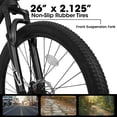 thumbnail image 3 of Ambifirner Mountain Bike, 26 inch Outdoor Cycling Bike,21-Speed/High-Carbon with Plus Shock Absorber , Adjustable Ergonomic Seat for Men Women Adult, MTB Bicycle with Suspension Fork, 3 of 9