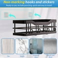 thumbnail image 6 of Shower Caddy 3 Pack,Adhesive Shower Organizer for Bathroom Storage&Home Decor&Kitchen,No Drilling,Large Capacity,Rustproof Stainless Steel Bathroom Organizer,Shower Shelves for Inside Shower, 6 of 10