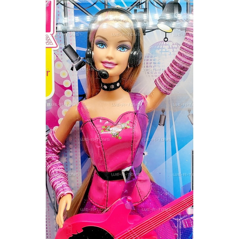 Barbie Rockstar R4229-0 – Bambola Con Chitarra E Accesso A Contenuti Online, Per Bambine Dai 3 Anni