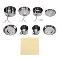 thumbnail image 3 of LYUMO 8pcs Camping Cookware Stainless Steel Outdoor Cookware Set For Camping Hiking Beach Outdoor Use,Outdoor Camp Cookware Set,Outdoor Cookware, 3 of 8