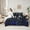 Black Blue, variant on Homewish Kids Teenagers Cute Stars Bowtie Twin Bedding Sets 7-Piece,Starry Sky Bedding Comforter Set Microfiber,Dreamy Princess Bow Breathable Sheet Sets,Lightweight Room Decor,Reversible