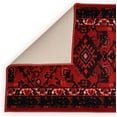 thumbnail image 5 of Custom Size Bokhara Design Traditional Style Burgundy Color Non-Slip Rubber Backing- 31 Inch Wide by Your Choice of Length-Hallway Stair Runner Carpet, 5 of 6