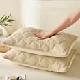 thumbnail image 7 of Gosuguu Thickened Washable Polyester Pillowcase Set of 2 White Winter Bedding, 7 of 7