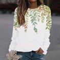 thumbnail image 2 of Cmfcve Women's Oversize Fall Top Long Sleeve Crew Neck Printed Sweatshirt Casual Loose Graphic Pullover Shirts, 2 of 5