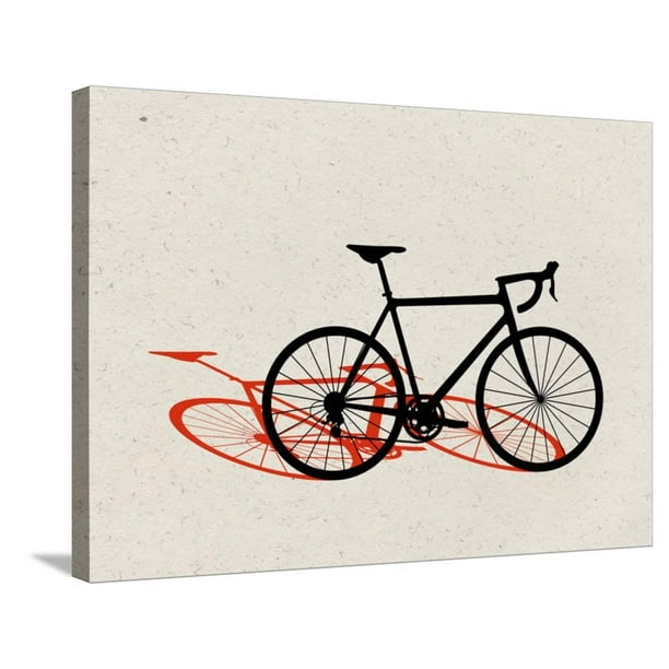 Road Bike Pop Art, GalleryWrapped Canvas Print Wall Art