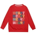 thumbnail image 4 of FAOWME Sweat à Capuche Imprimé Lettres Mode pour Filles Décontracté Ample Rouge 4-5 Ans, 4 of 4