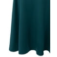 thumbnail image 4 of Doublju Women's Elastic High Waist Band Flared Midi Skirt (Plus Size Available), 4 of 4