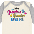 thumbnail image 4 of Inktastic My Grandma and Grandpa Love Me with Hearts Boys or Girls Long Sleeve Baby Bodysuit, 4 of 5