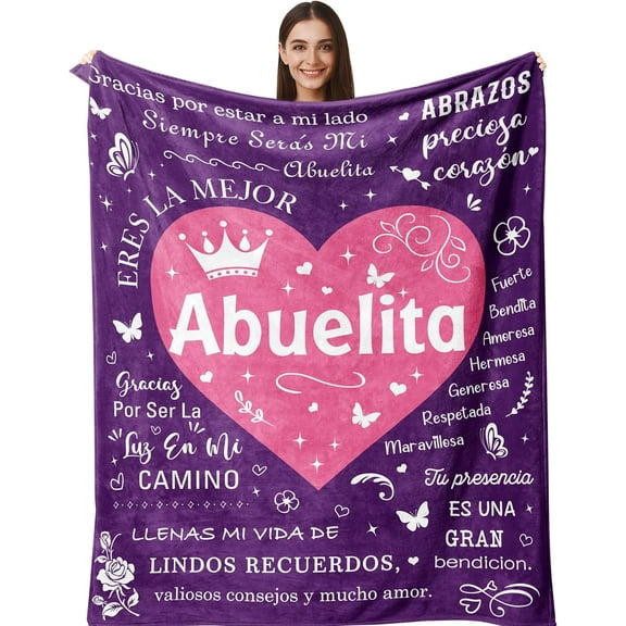 LHSHID Mothers Day Birthday Gifts for Grandma Abuelita Blanket Grandmother Gifts 30"x40"