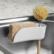 Spectrum Diversified 10950 7 x 3 in. Plastic Royo Suction Sink Sponge & Brush Holder, Clear