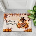thumbnail image 4 of Happy Thanksgiving Pomeranian Welcome Thankful Fall Autumn Pumpkin Doormat Pom Dog Lover Gifts Indoor Outdoor Welcome Mat - 02021, 4 of 5