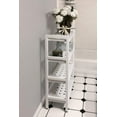 thumbnail image 7 of Asta Shelf Rack 4-Tier Free Standing Rectangular Bathroom Swimming Pool, Utility Storage, indoor/ourdoor, Powder-Coated Metal Storage Shelf Stand B302 Gray, 7 of 7