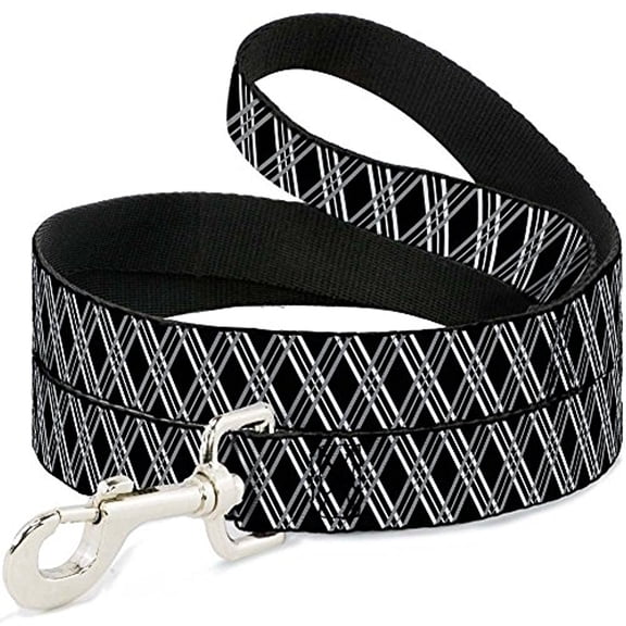 Buckle-Down "Zig Zag Black Gray White" Dog Leash