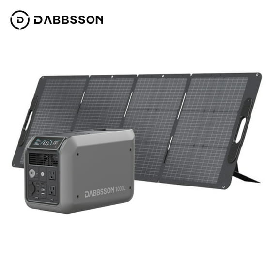 Dabbsson 1008Wh Portable Power Station 1000L with 210W Solar Panel, 1200W AC Output, LiFePO4 (LFP) Battery, Solar Generator for Home Backup, Camping&RV