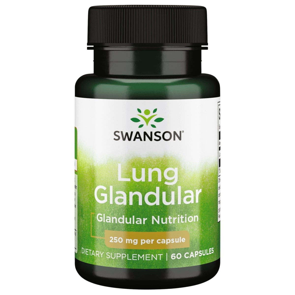 Swanson Raw Lung Glandular 250 mg 60 Capsules