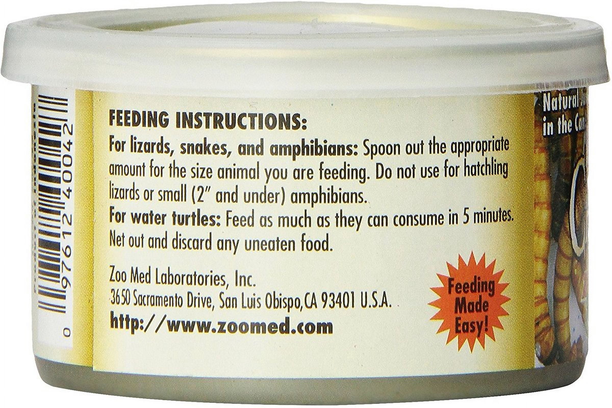 Zoo Med Can O' Worms for Reptiles and Birds [Aquarium Carnivore Food, Marine Fish Food, Tropical Fish Food, Reptile Bearded Dragon Food, Crickets and Insects, Snake Food] 4.8 oz