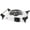 Silver_Single, variant on 2000W Electric Dual Burner TeqHome Portable Electric Stove Countertop Hot Plate with 5 Temperature Adjustments Handles for Dorms Small Apartments RV Black