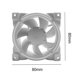 thumbnail image 5 of Ventilador de refrigeración de la CPU de la caja de la computadora Ventilador enfriador de 8 cm (blanco sin luz) FLhrweasw Nuevo, 5 of 8
