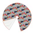 thumbnail image 2 of KLL Dachshund Dog Heart Christmas Tree Skirt 30" ,Party Decorations Farmhouse for Christmas Decorations Holiday Party, 2 of 6