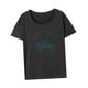 thumbnail image 4 of Camisas de manga corta para mujer, camisetas de verano, transpirables, cómodas, con cuello redondo, camiseta básica para caminar y uso diario XL, 4 of 8