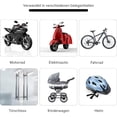 thumbnail image 4 of Candado de bicicleta de 120 cm con combinación numérica de 5 dígitos para bicicleta, vehículo eléctrico, motocicleta, maleta con ruedas, cerradura de puerta, color naranja, 4 of 5