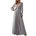 thumbnail image 2 of Fankiway Robe à Sequins Col en V Printemps et Été Manches Courtes Grande Robe de Plage pour Femmes Robes Grande Taille, 2 of 5
