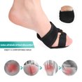 thumbnail image 5 of 6pieces=3pairs Hallux Valgus Feet Care Five-Finger Half-Palm Yoga Socks Overlapping Toe Splitter Wear-Resistant Forefoot Pads (Size S(35-39)), 5 of 7
