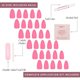 thumbnail image 4 of Press On Nails Glamnetic Flamingo Pink Opaco Classic, 4 of 6
