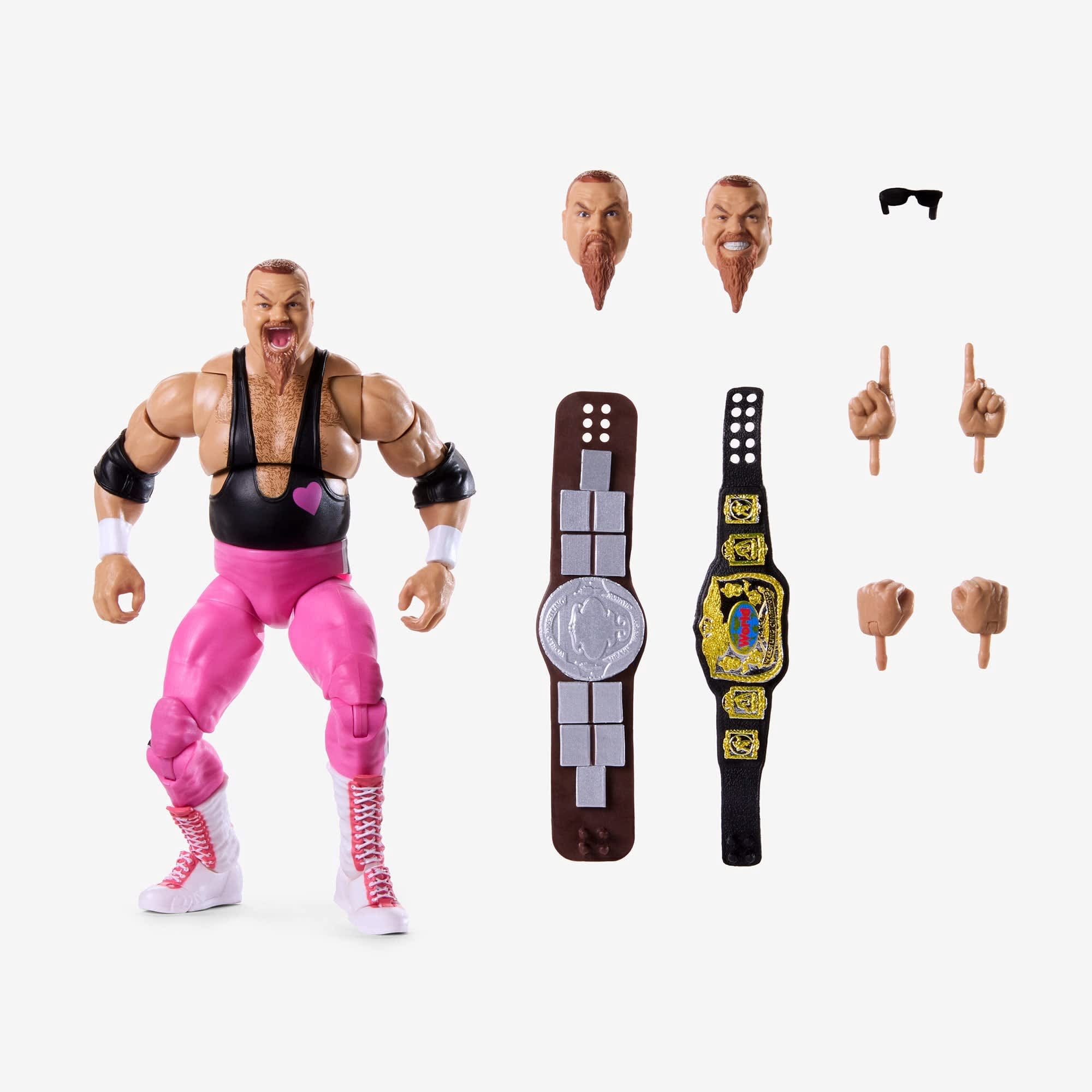 Hart Foundation (Bret Hart & Jim Neidhart) (HVK93) Coliseum Collection - Set of 2 WWE Ultimate Editi Mattel WWE Toy Wrestling Action Figures
