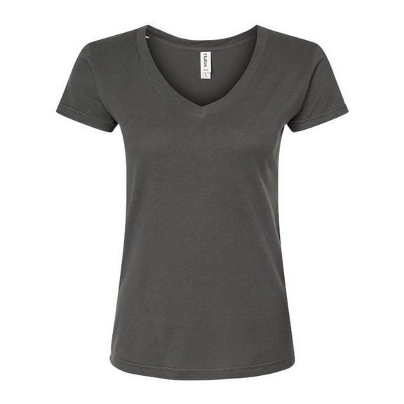 Tultex Women�'s Slim Fit Fine Jersey V-Neck T-Shirt