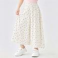 thumbnail image 4 of Posijego Girls Long Pants Polka Dot Print Wide Leg Elastic Waist Lightweight Casual Flowy Palazzo Pants for Big Girls, 4 of 5