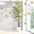thumbnail image 4 of Banner con forma de guirnalda con forma de estrella con purpurina, 40 m, color champán, 4 of 6