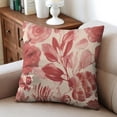 thumbnail image 4 of Valentines Day Red Heart Rose Throw Pillow Covers 18 X 18 Inch, Set Of 2, Linen Study Sofa Cushion Cover Indoor Living Room Home Decor, 4 of 7