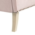 thumbnail image 7 of Jopath Modern Accent Chair, Small Fabric Club Chair with Retro Wooden Legs & Nailhead Trim,Upholstered Armchair Lounge Chair for Bedroom Living Room Single Sofa, Pink, 7 of 7