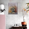 thumbnail image 3 of Hummingbird Wall Art Flower Bible Pictures Wall Decor Christian Bible Canvas Painting Print Artwork Painting Art, Dining Room Wall Decor Ideas, Art Deco Frameless 8x10inch, 3 of 5